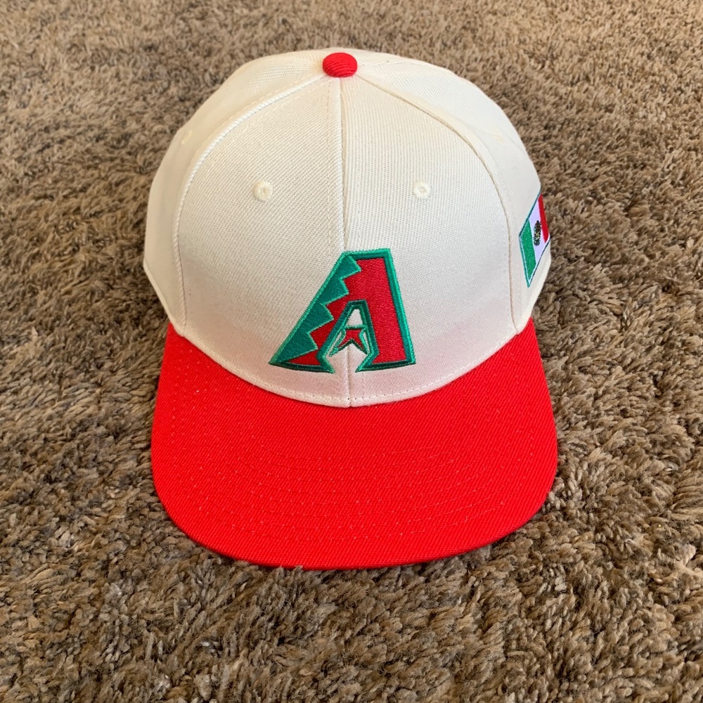 Arizona Diamondbacks Mexican Heritage Flag Baseball Hat Cap Sixth Man OSFM New